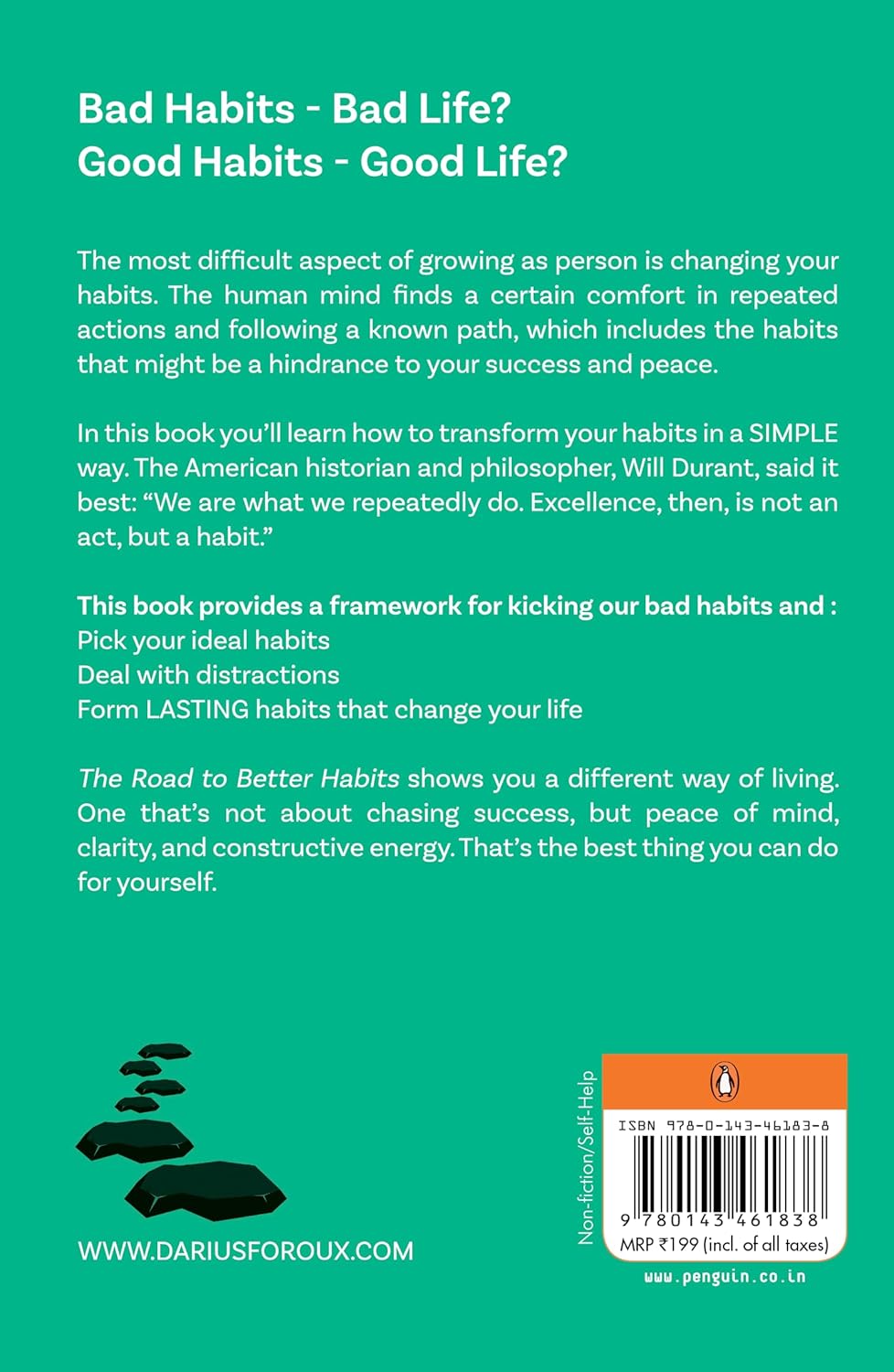 Road to Better Habits  By Darius Foroux